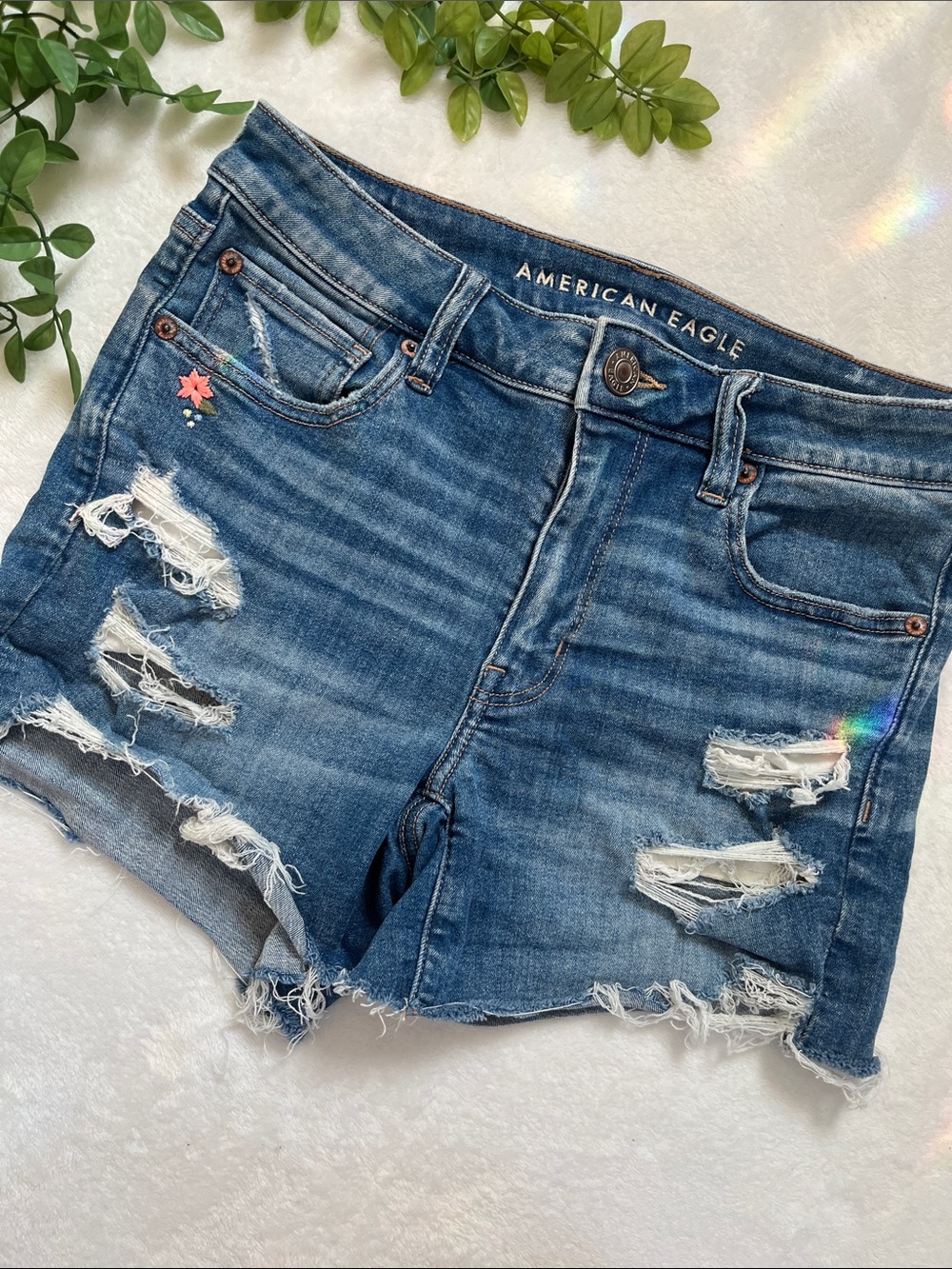 American Eagle MIDI Jean Shorts size 6